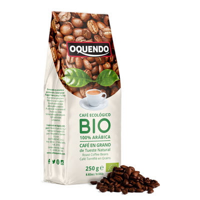 Café en Grano de tueste natural Bio 100  Arábica