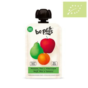 Puré bebible manzana  pera y albaricoque Bio 100gr