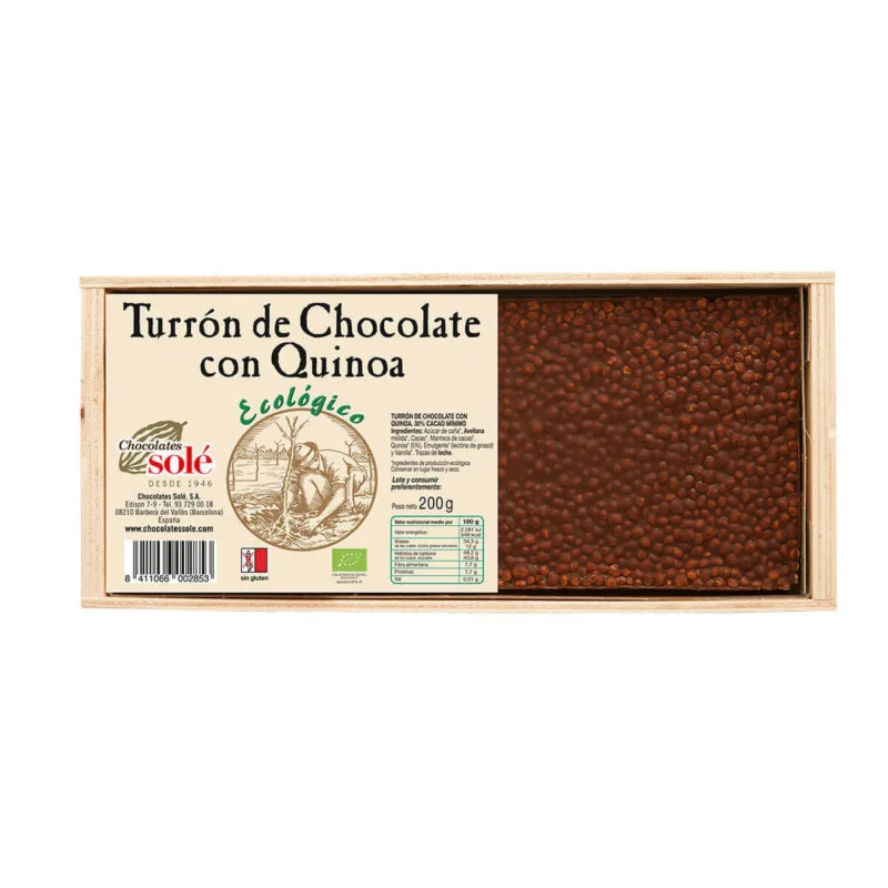 Turrón de Chocolate con Quinoa  200g