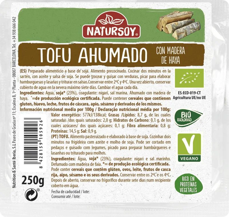 Tofu  Ahumado 250 g  Natursoy